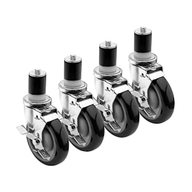 Krowne® 28-129S Worktable 5" Stem Caster with Brake