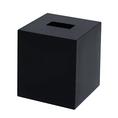 FOH® RTB008BKT11 New York Onyx 5.25" Tissue Box Cover - 4 / CS