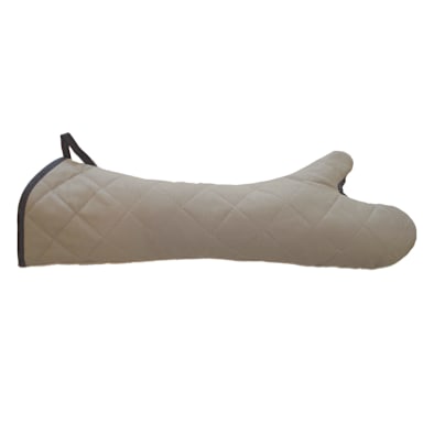 Chef Revival 2PX24ELBETF-2 duraSERV® Extra-Long Beige 24" Oven Mitt - Pair