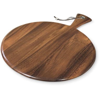 Ironwood Gourmet 28116 Acacia Wood 12" Thick Round Paddle Board