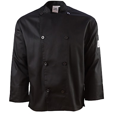 Chef Revival J200BK-XS Performance XS Black Long Sleeve Chef Jacket