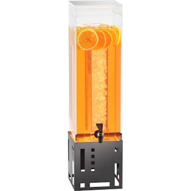 Cal-Mil 1602-1-13 Black Squared 1-1/2 Gallon Beverage Dispenser