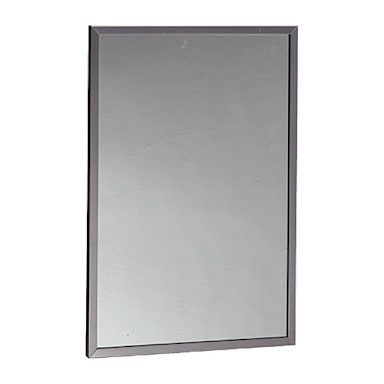 Bobrick B-165 2436 Stainless 24" x 36" Channel Mirror