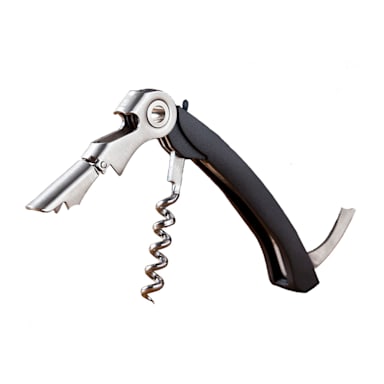 Vacu Vin 68514606-USA Dual Hinge Corkscrew with Opener & Foil Cutter