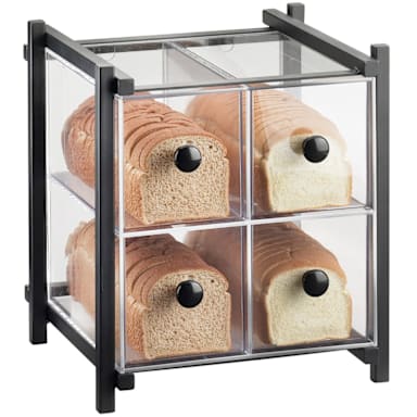 Cal-Mil 1146-13 One By One Black 4 Drawer Bread Case