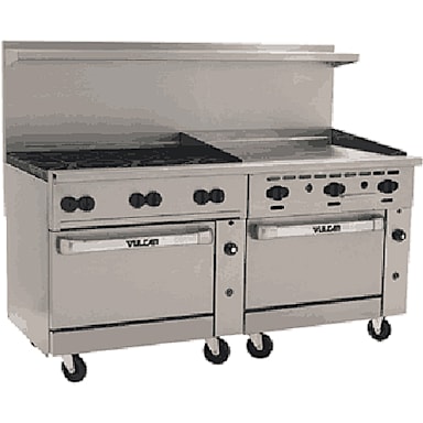 Vulcan 72SS-6B36GN Endurance Natural Gas Oven with Burners / Griddle