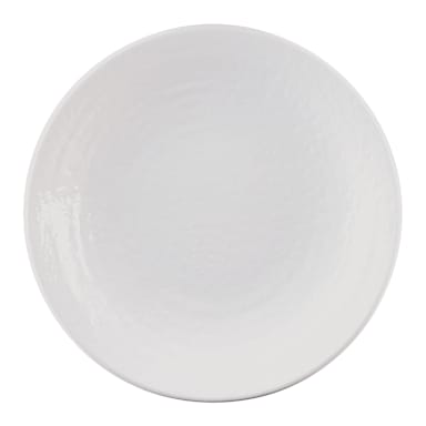 EGS D10RR-W Pebble Creek White 10" x 1-1/2" Plate - 6/ CS