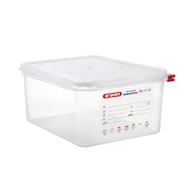 Araven 03034 Translucent 1/2 Size x 6" Airtight Container