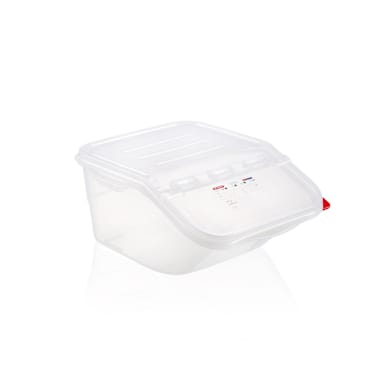 Araven 09145 Clear 16 Quart Stackable Ingredient Bin