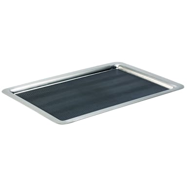 Service Ideas TRRT2014SR Non-Slip Brush S/S Rectangular Tray - 6 / CS