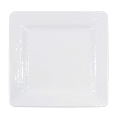 EGS D11SQRR-WHITE Pebble Creek Square 11" Plate - 6 / CS