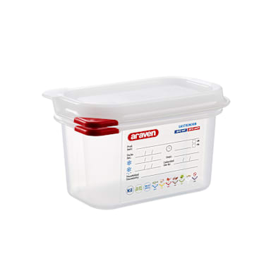 Araven 03021 Translucent 1/9 Size x 4"D Airtight Container