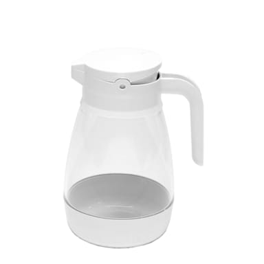 Service Ideas SY916WH White 16 Oz Syrup Dispenser