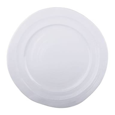 EGS D1134-W Della Terra Melamine White Round 11-3/4" Plate - 6 / CS