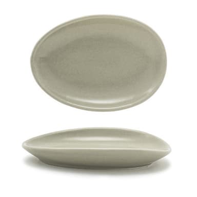 FOH DAP077GYP23 Tides Pumice 5.5" Oval Plate