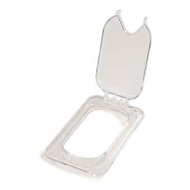 Carlisle 10339Z07 Clear Polycarbonate 1/9 Lid for Food Pan