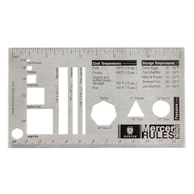 Mercer Culinary® M33243 Mercer Rules Mini™ Culinary Ruler