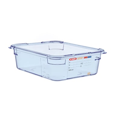 Araven 07822 Clear Blue 1/2 Size x 4"D Food Box
