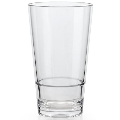 G.E.T. S-17-CL Revo SAN Plastic Clear 16 Oz. Pint Glass - Dozen