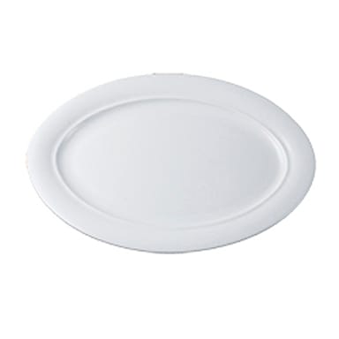 Vertex China OP-12 Opera White 9-15/16" x 7-1/8" Oval Platter