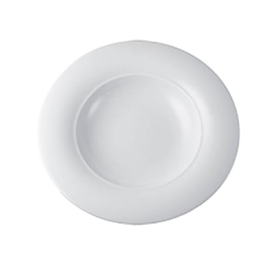Vertex China OP-26 Opera White 10-1/8" Rimmed Soup Bowl