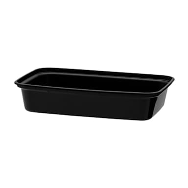 Cube Plastics CR-815BB Microwavable Black 16 Oz Container