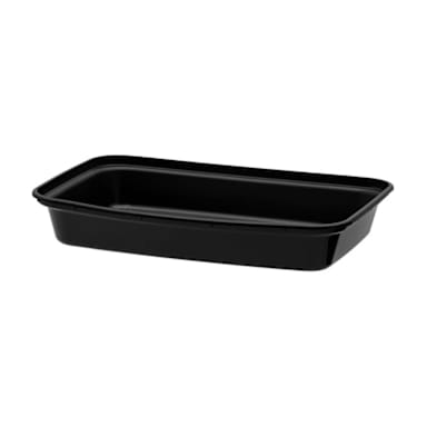 Cube Plastics CR-811BB Microwavable Black 12 Oz Container