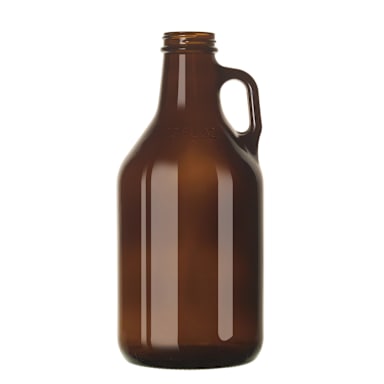 Libbey 70216 Amber 32 Oz. Growler with Lid -12 / CS