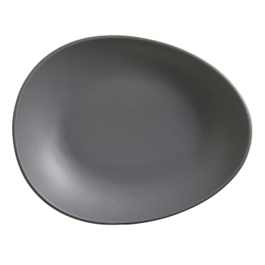 Libbey - Formerly World Tableware DRI-7-G Driftstone Granite Organic Plate