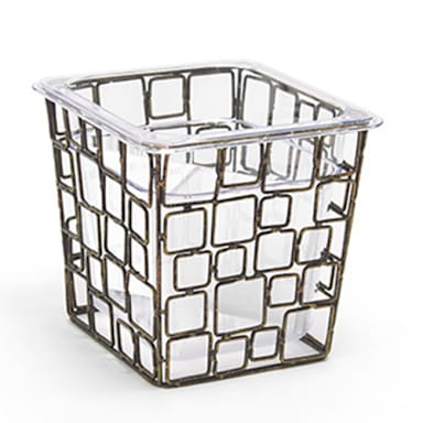 FOH BHO078GOI21 Coppered Wireware Link Flatware Divider - 4 / CS