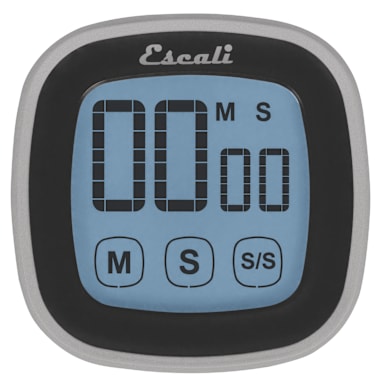 Escali TMDGTS Black Touch Screen Digital Timer