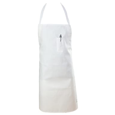 Chef Revival 411BA-WH White Self Adjusting Bib Apron