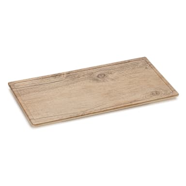 G.E.T. SB-1472-OW Granville Faux Oak Wood Display Tray - 6 / CS