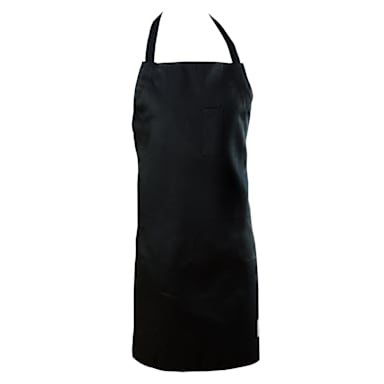 Chef Revival 412BA-BK Black 29 in. x 34 in. Self Adjusting Bib Apron