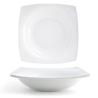 FOH DBO108WHP22 Canvas 46.5 Ounce White Bowl - 6 / CS