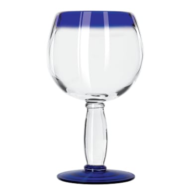 Libbey 92314 Aruba Blue Rim 21 Oz. Martini / Cocktail Glass