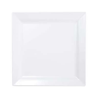 EGS DS77-W Vogue White 7" Square Melamine Plate - 6 / CS