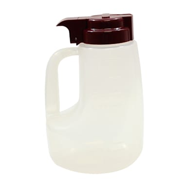 TableCraft PP48M Clear 48 Oz. Option™ Dispenser w/ Maroon Top