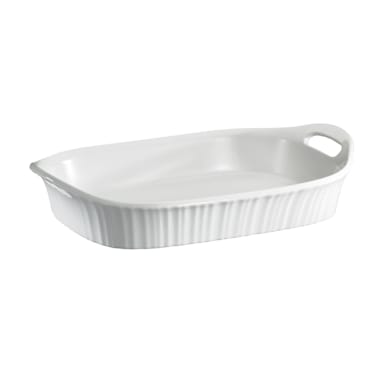 CorningWare 1105936 French White 3 Quart Oblong Casserole Dish