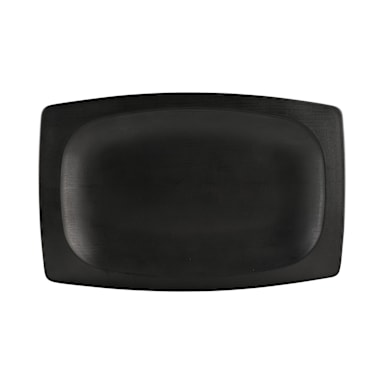 EGS ECO1258-B Greenovations Black 12.5 x 8.2 Platter - 6 / CS