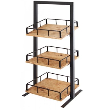 Cal-Mil 3494-3-99 Madera 12 x 12 x 31" 3-Tier Merchandiser