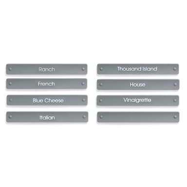 FOH ACF009GYT88 Salad Dressing Labels for Carafe - 8 / PK