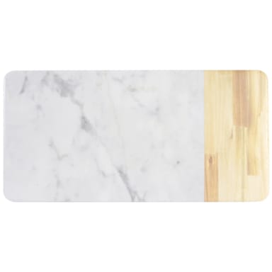 EGS M714RCM-AWC Sierra Faux Wood and Marble 14.25" Serving Board