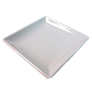 Clipper Corporation 210-00106 White 4" Square Plate
