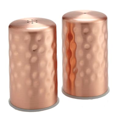 American Metalcraft CHSP2 Hammered Copper 2 Oz. Salt and Pepper Set