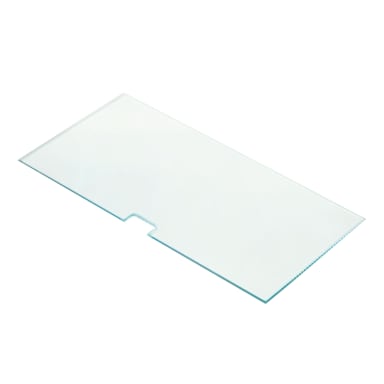 Cal-Mil 831-SQ Half Square 19-3/4 x 10" Pillar Riser Glass Shelf
