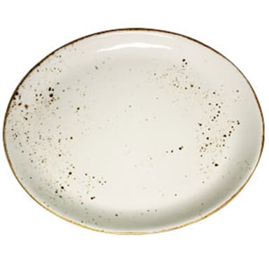 Vertex China LTW-14 13-1/2" Terra White Oval Platter