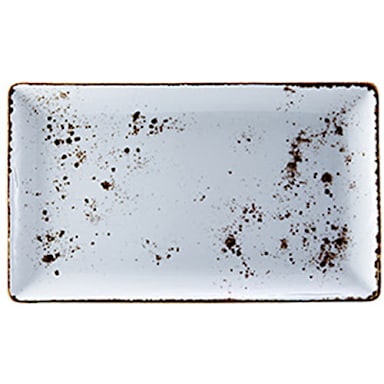 Vertex China LTW-R20 7-1/2 x 13" Terra White Platter