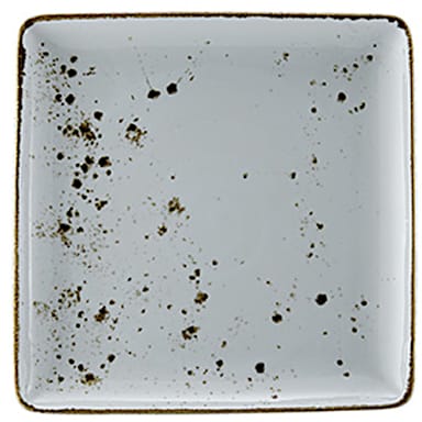 Vertex China LTW-Q16 10-1/2" Terra White Square Plate
