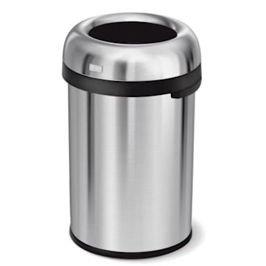 simplehuman CW1471 Brushed S/S 115 Liter Open Top Waste Can
